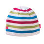 Vrolijke kindermuts van 50% merinowol met polycolon inzet.