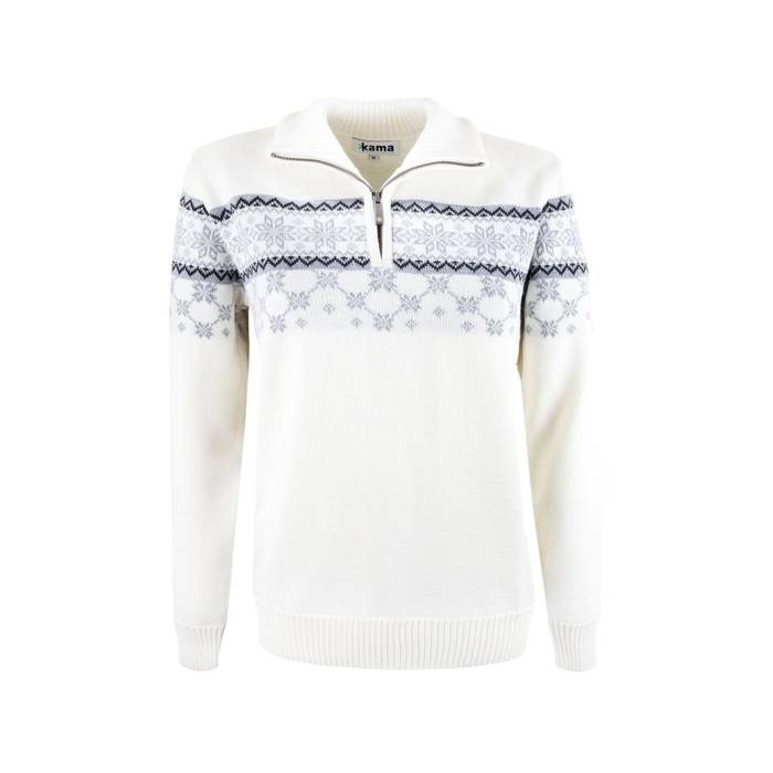 Kama Sweater wol wit dames 5007 | Antrekk